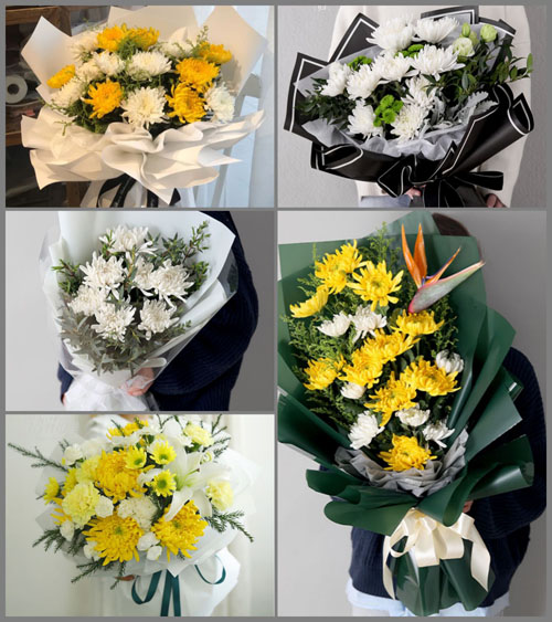 山东青岛胶州市胶莱镇王疃刘家村白事花束代送